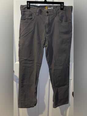 Carhartt Men’s 32X30 gray Jean relaxed fit work pant